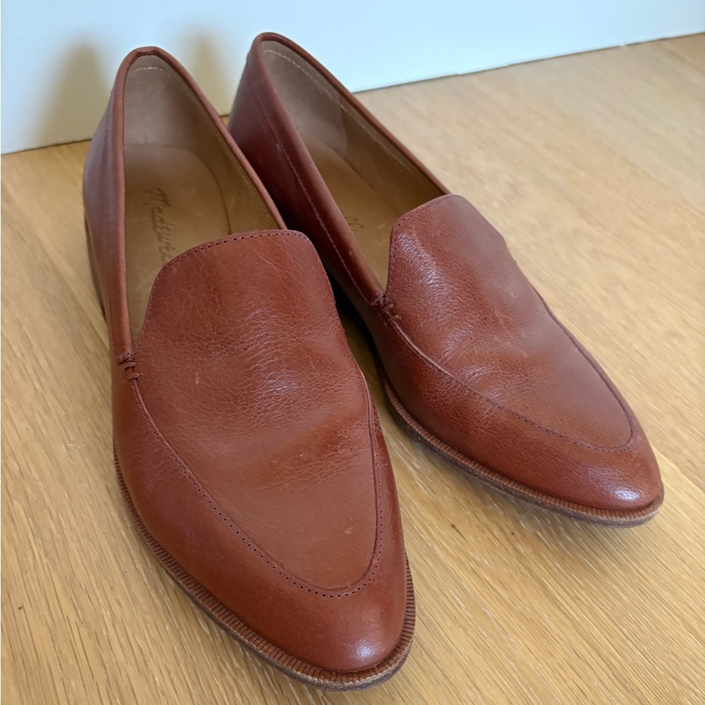 The Frances Skimmer in Saddle Leather by Madewell